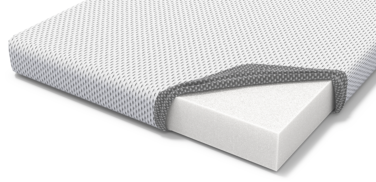 Cojín para silla Bodyguard visto desde arriba sobre fondo blanco, con forma ergonómica claramente visible.