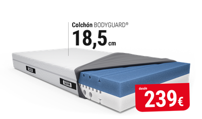 Colchón BODYGUARD con precio 239 euros y 18 cm de altura